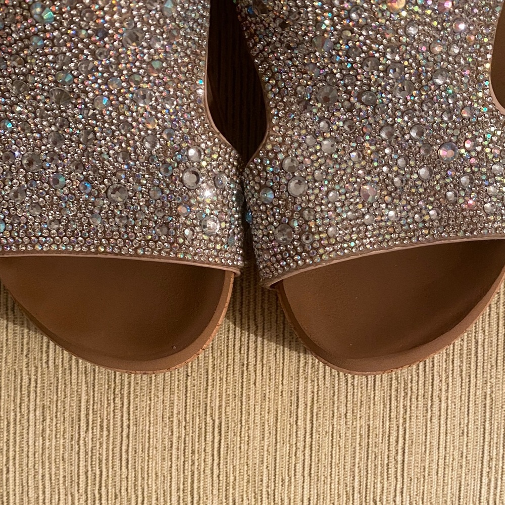 Corkys The Ashley Rhinestone Wedge Sandals. Size 6. Gorgeous Sandals! - Picture 2 of 15